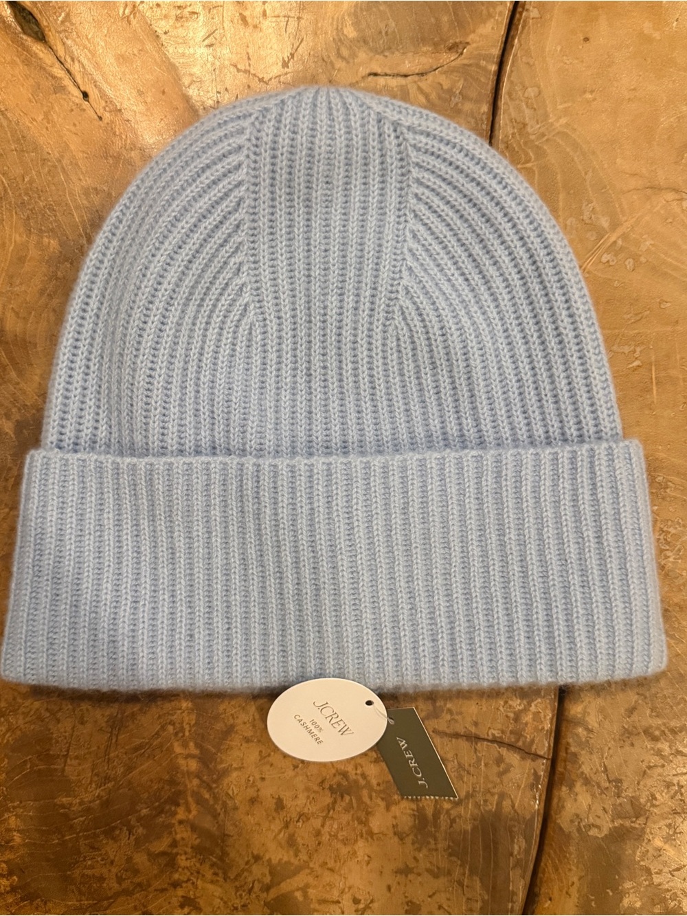 NWT J Crew 100% Cashmere Light Blue Hat.
